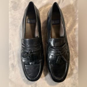 NUNN BUSH MENS DRESS FLEX SHOES BLACK SIZE 12M